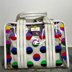 See through polka dot Kate spade bag
